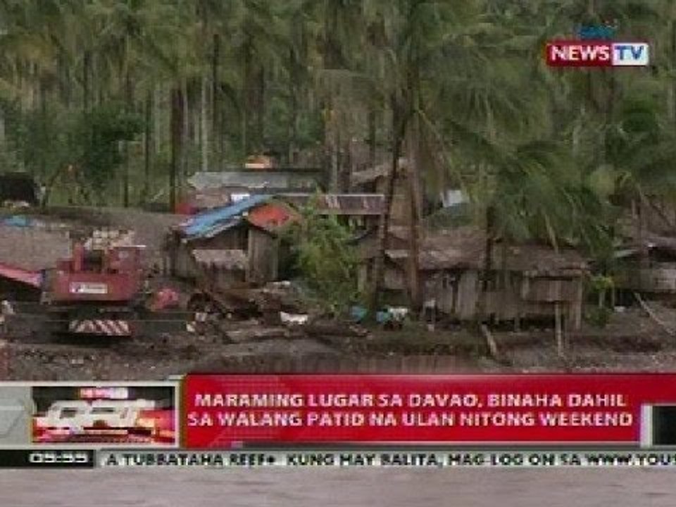 QRT: Ilang lugar sa Davao, binaha dahil sa walang patid na ulan