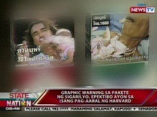 SONA:  Graphic warning sa pakete ng yosi, epektibo ayon sa US survey