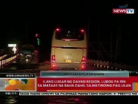 BT: Ilang lugar ng Davao region, lubog pa rin sa mataas ng baha dahil sa matinding pag-ulan