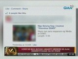 24 Oras: Video ng mga batang umano'y umiinom ng alak, iniimbestigahan na ng DSWD