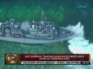 24 Oras: USS Guardian, tinatanggalan na ng krudo bago alisin sa Tubbataha Reef