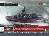 QRT: Kuha ng pagkakasayad nng USS Guardian sa Tubbataha Reef, nakunan ng Phl Coast Guard