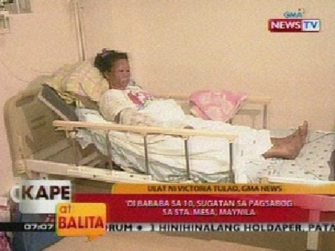KB: 'Di bababa sa 10, sugatan sa pagsabog sa Sta. Mesa, Maynila