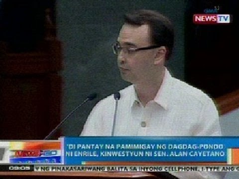 NTG: 'Di pantay na pamimigay ng dagdag-pondo ni Enrile, kinwestyun ni Cayetano