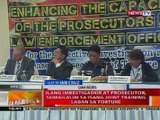 BT: Ilang imbestigador at prosecutor, sumailalim sa isang joint training vs torture
