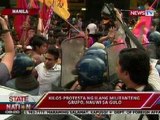 SONA: Kilos-protesta ng ilang militanteng grupo sa Maynila, nauwi sa gulo