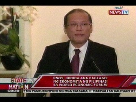 SONA: PNoy, ibinida ang paglago ng ekonomiya ng bansa sa World Economic Forum