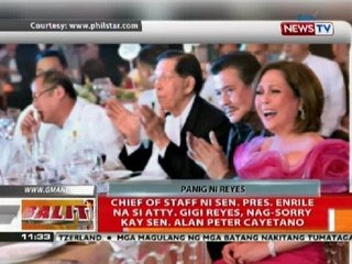 BT: Atty. Gigi Reyes, nag-sorry kay Sen. Alan Peter Cayetano