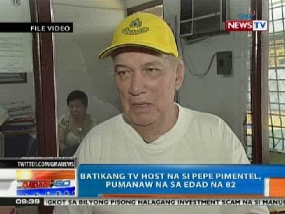 NTG: Batikang TV Host na si Pepe Pimentel, pumanaw na sa edad na 82