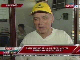 SONA: Batikang host na si Pepe Pimentel, pumanaw sa edad na 83