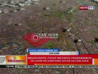 BT: Negosyante, patay nang pagbabarilin sa loob ng kotse sa San Juan