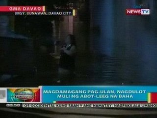 Descargar video: BP: Magdamagang pag-ulan, nagdulot ng pagbaha sa Davao City