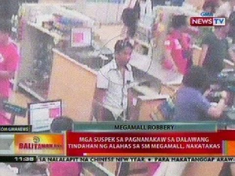 BT: Mga suspek sa pagnanakaw sa 2 tindahan ng alahas sa SM Megamall, nakatakas