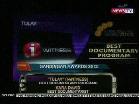 NTG: Ilang programa at personalidad ng GMA News, pinarangalan sa 2013 Gandingan Awards