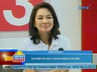 UH: UH Hiritan 2013 | Jan. 28: Honasan, Hontiveros, Llasos, Señeres (Round 2)