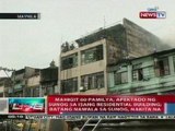 NTL: 60 pamilya sa Maynila, apektado ng sunog sa isang residential building