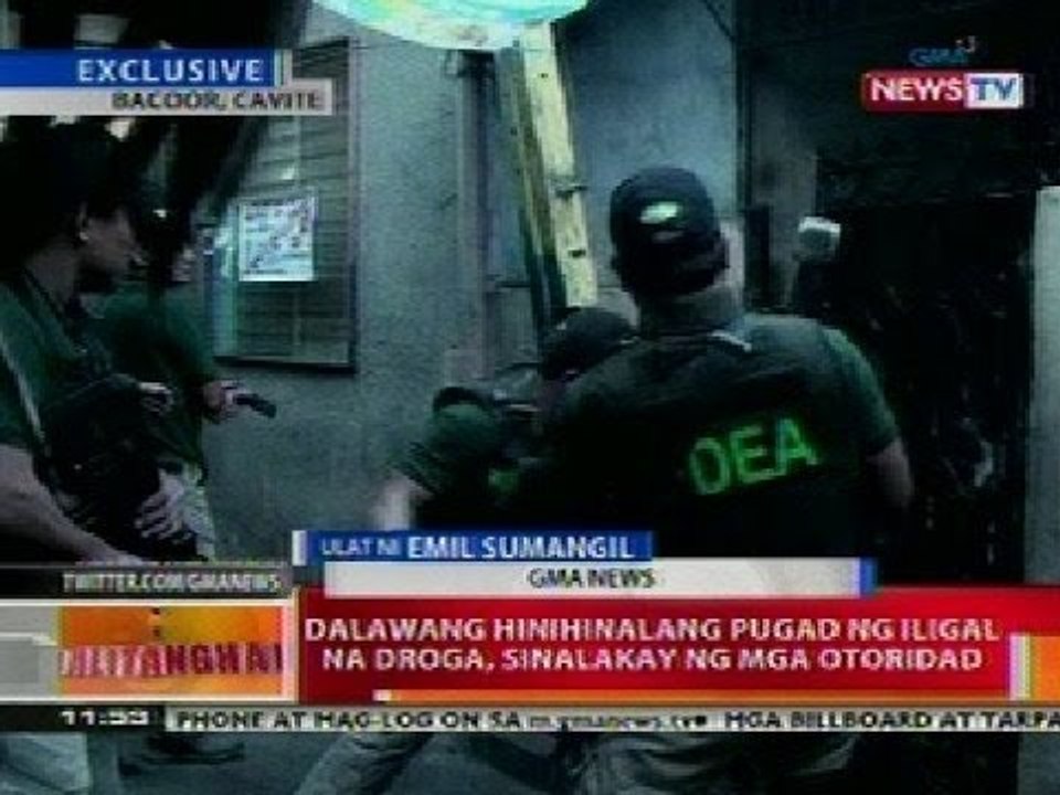 BT: 2 pugad ng iligal na droga sa Cavite, sinalakay ng mga otoridad