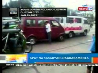 NTG: Apat na saskayan, nagkarambola