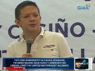 Saksi: 3 common senatorial candidate, inaabangan kung sa kampanya ng UNA o LP sasama
