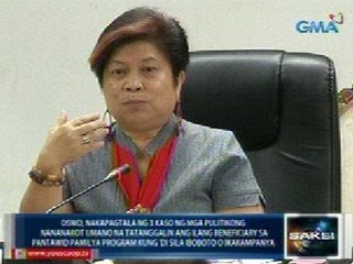 Saksi: Ilang pulitiko, tinatakot na tatanggalin sa Pantawid Pamilya program ang ilang mahihirap