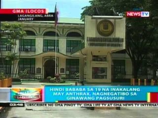 BP: Mga taga-Abra na inakalang may anthrax, nagnegatibo sa pagsusuri