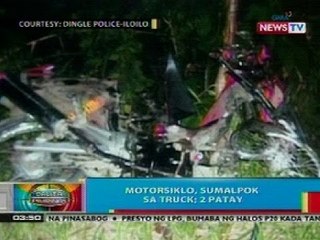 BP: Motosiklo, sumalpok sa truck sa Iloilo; 2 patay