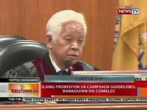 BT: Ilang probisyon sa campaign guidelines, babaguhin ng Comelec