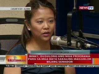 BT: Binay, isusulong ang programa para sa mga bata sakaling mailuklok bilang senador