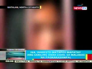 BP: Ina, inaresto matapos mapatay ang sariling anak dahil sa sampal (Matalam, North Cotabato)