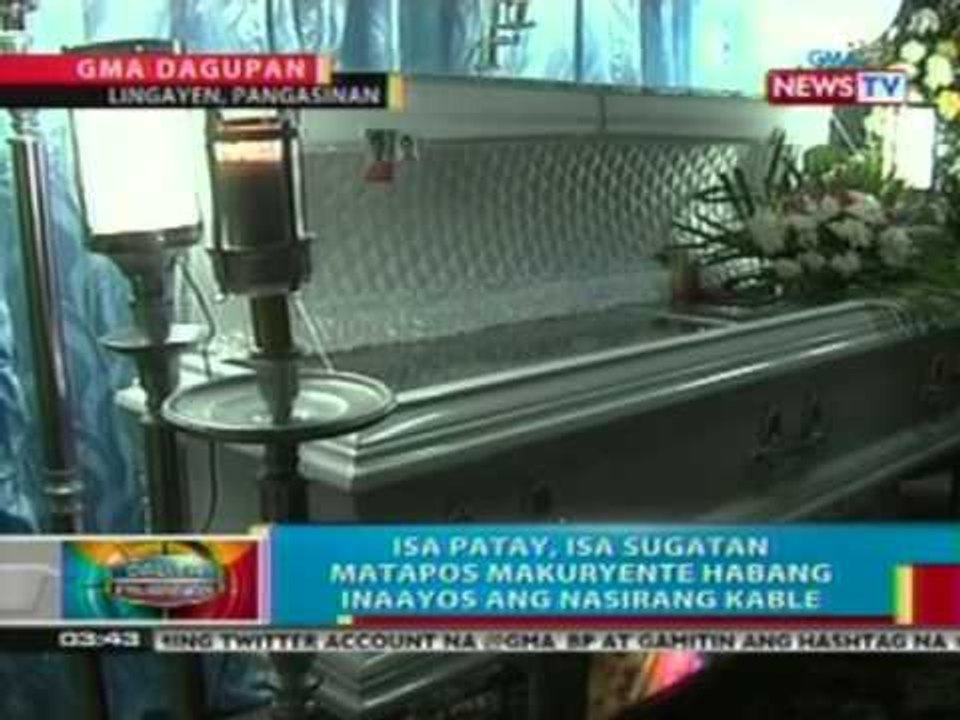 BP: Isa patay, isa sugatan matapos makuryente habang inaayos ang nasirang kable