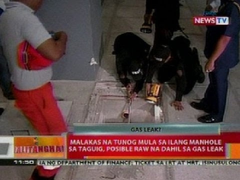 BT: Malakas na tunog mula sa ilang manhole sa Taguig, posible raw na dahil sa gas leak