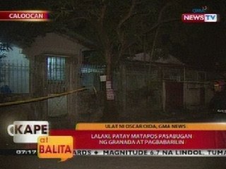 KB: Lalaki, patay matapos pasabugan ng granada at pagbabarilin sa Caloocan