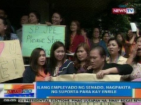 NTG: Ilang empleyado ng Senado, nagpakita ng suporta para kay Enrile