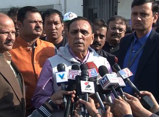 Gujarat CM Rupani talks at Wildlife Care Center in Ahmedabad