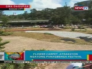 BP: Flower carpet sa Burnham Park, atraksyon ngayong Panagbenga Festival