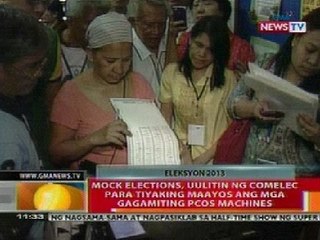 BT: Mock elections, uulitin ng Comelec para maayos ang gagamiting PCOS Machine