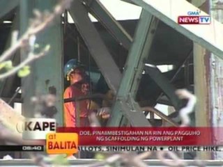 KB: 5 patay, 12 sugatan sa pagguho ng scaffolding sa isang powerplant