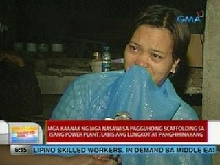 Mga kaanak ng mga nasawi sa pagguho ng scaffolding, labis ang lungkot at panghihinayang