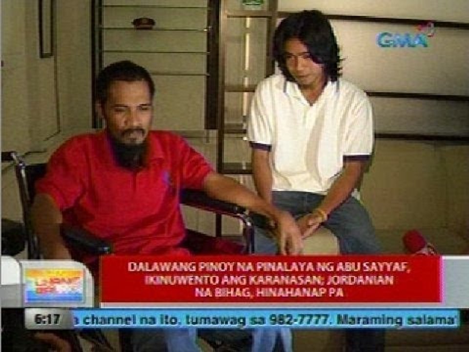 UB: Dalawang pinoy na pinalaya ng Abu Sayyaf, ikinuwento ang karanasan