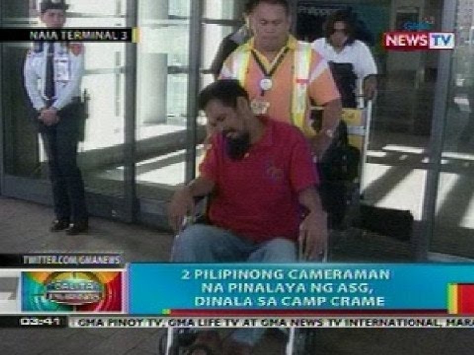BP: 2 Pinoy cameramen na binihag ng Abu Sayyaf, pinalaya na