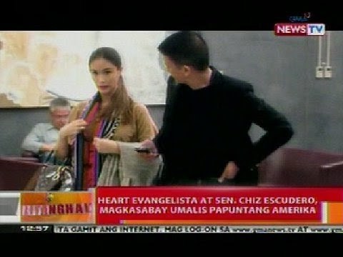 BT: Heart Evangelista at Sen. Chiz Escudero, magkasabay umalis papuntang Amerika