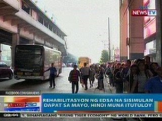 NTG: Rehabilitation ng EDSA na sisimulan dapat sa Mayo, hindi muna itutuloy
