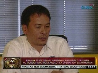 Kaanak ni Vic Siman, naniniwalang dapat kasuhan ng murder ang mga sangkot sa operasyon sa Atimonan