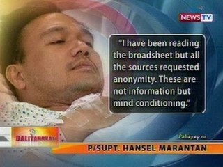 BT: Supt. Marantan, naglabas ng saloobin sa lumabas na ulat tungkol sa Quezon Shootout