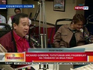 BT: Richard Gordon, tututukan ang pagbibigay ng trabaho sa mga pinoy