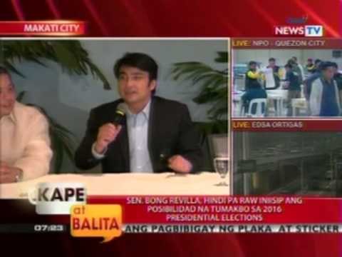 Sen. Bong Revilla, hindi pa raw iniisip ang posibilidad na tumakbo sa 2016 Presidential Elections