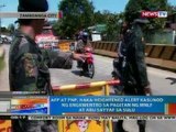 AFT at PNP, naka-heightened alert kasunod ng engkwentro sa pagitan ng MNLF at Abu Sayyaf sa Sulu