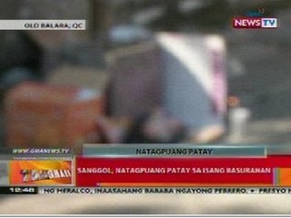 BT: Sanggol, natagpuang patay sa isang basurahan sa QC