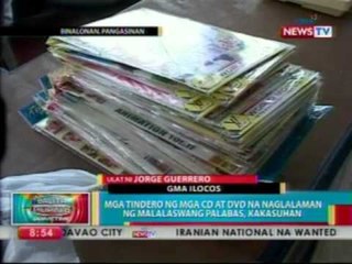 BP: Mga tindero ng mga CD at DVD na naglalaman ng malalaswang palabas, kakasuhan