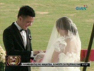 24 Oras: Anak ni Gary V. na si Paolo, nagpakasal na sa kanyang non-showbiz girlfriend